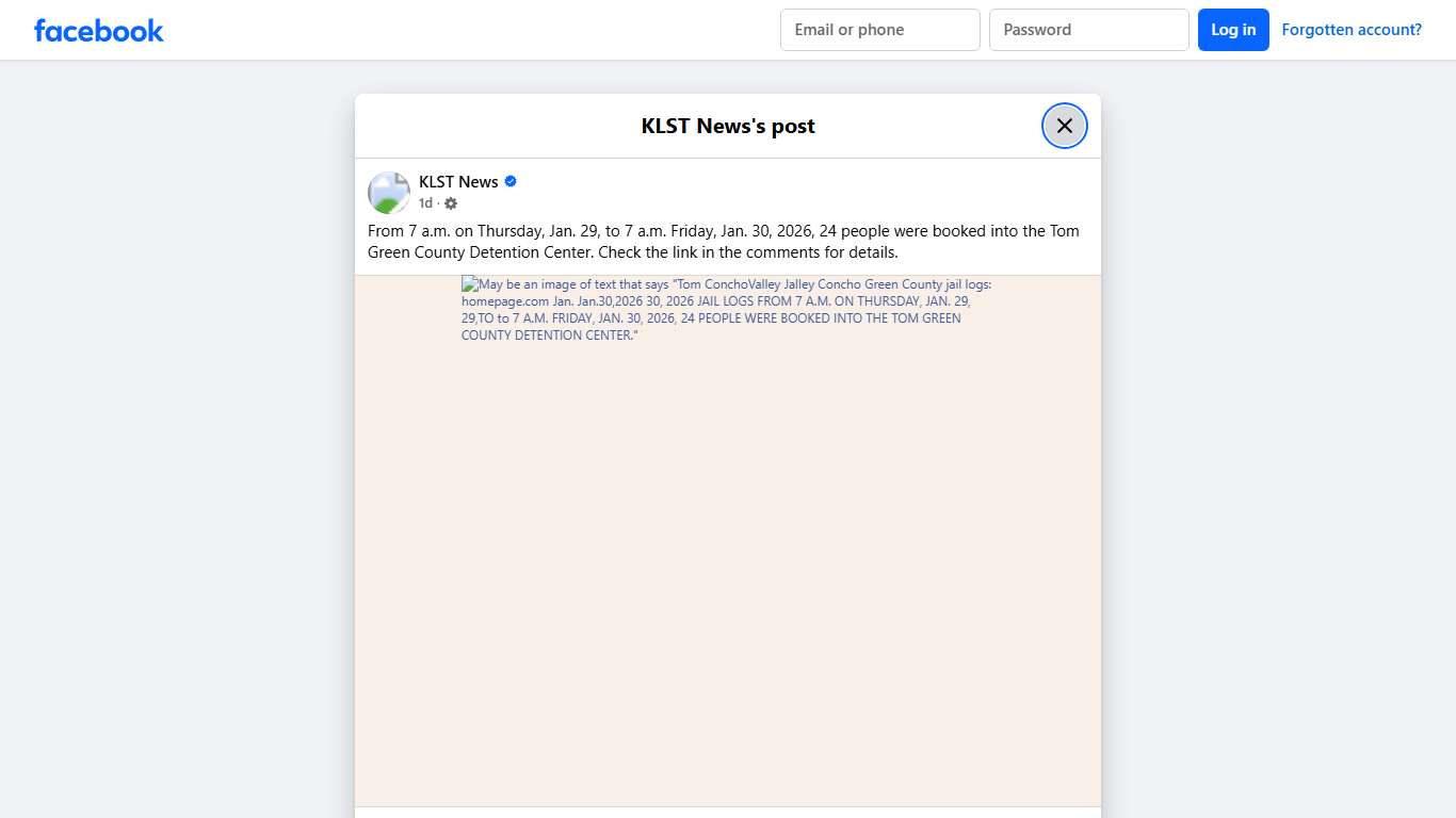KLST News - From 7 a.m. on Thursday, Jan. 29, to 7 a.m.... Facebook
